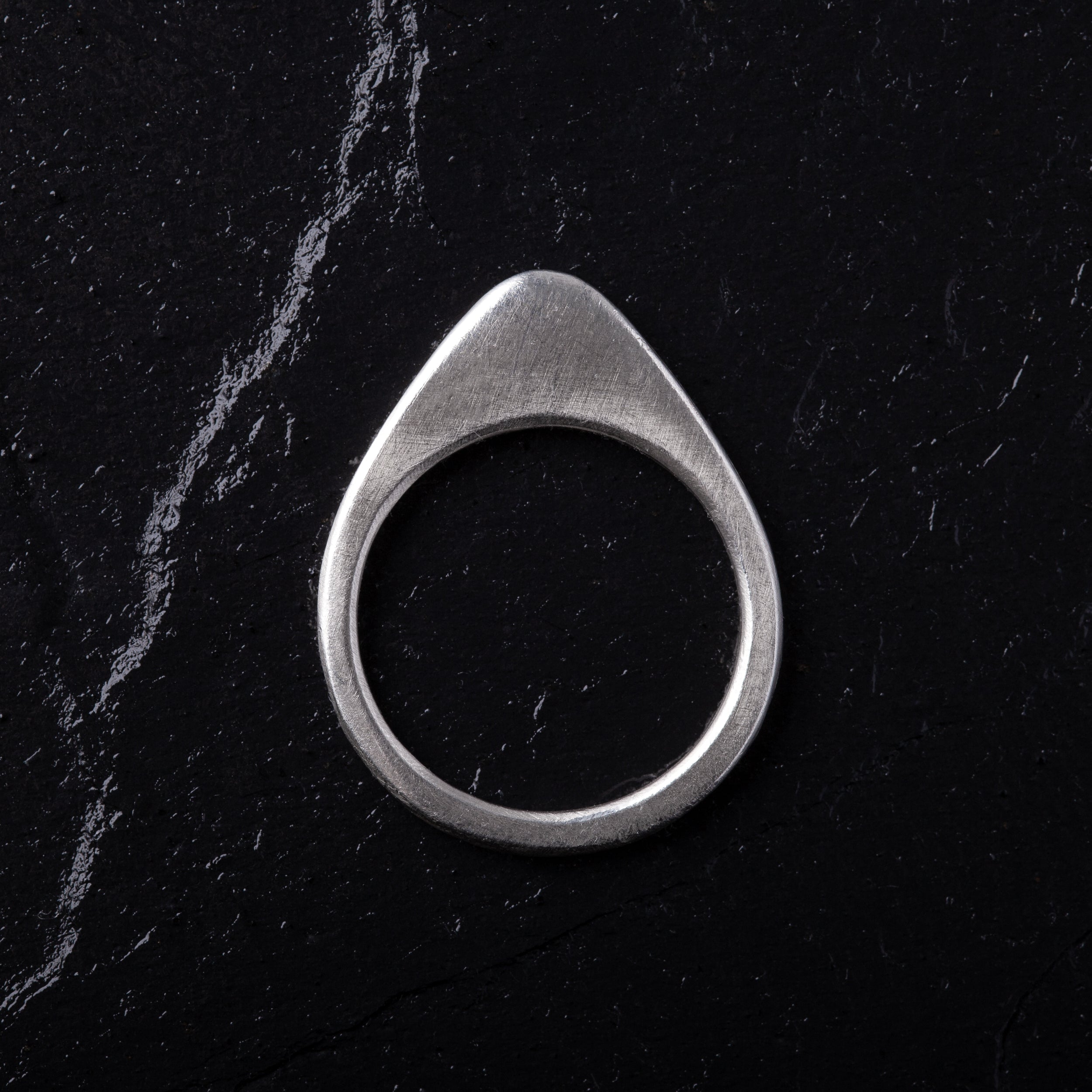 Handcrafted Pointy Brushed Finish 925 Sterling Silver Stacking Ring