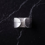 Load image into Gallery viewer, Handcrafted Textured Open Chunky 925 Sterling Silver Ring
