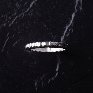 Handcrafted Sculpted Irregular 925 Sterling Silver Ring