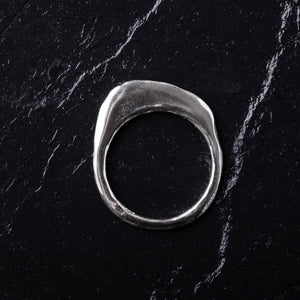 Handcrafted Rough Edge 925 Sterling Silver Stacking Ring