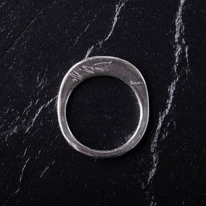 Handcrafted Polished Curved 925 Sterling Silver Stacking Ring