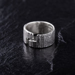 Load image into Gallery viewer, Handcrafted Open Jigsaw Textured Chunky 925 Sterling Silver Ring
