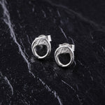 Load image into Gallery viewer, Handcrafted Squiggle 925 Sterling Silver Earrings
