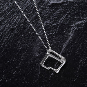 Irregular Pendant 925 Sterling Silver Necklace