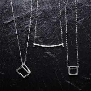 Irregular Pendant 925 Sterling Silver Necklace