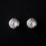 Load image into Gallery viewer, Handcrafted Acorn Textured Round 925 Sterling Silver Earrings
