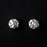 Load image into Gallery viewer, Handmade Textured Circular 925 Sterling Silver Stud Earrings
