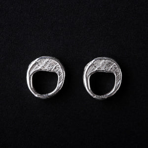 Handcrafted Squiggle 925 Sterling Silver Earrings