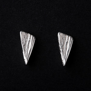 Handmade Shard 925 Sterling Silver Stud Earrings