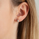 Load image into Gallery viewer, Handmade Textured 925 Silver Sterling Stud Earrings
